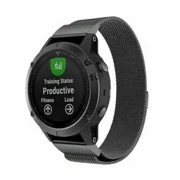 Garmin Instinct 3 - 45mm Milanese-Armband (Schwarz)