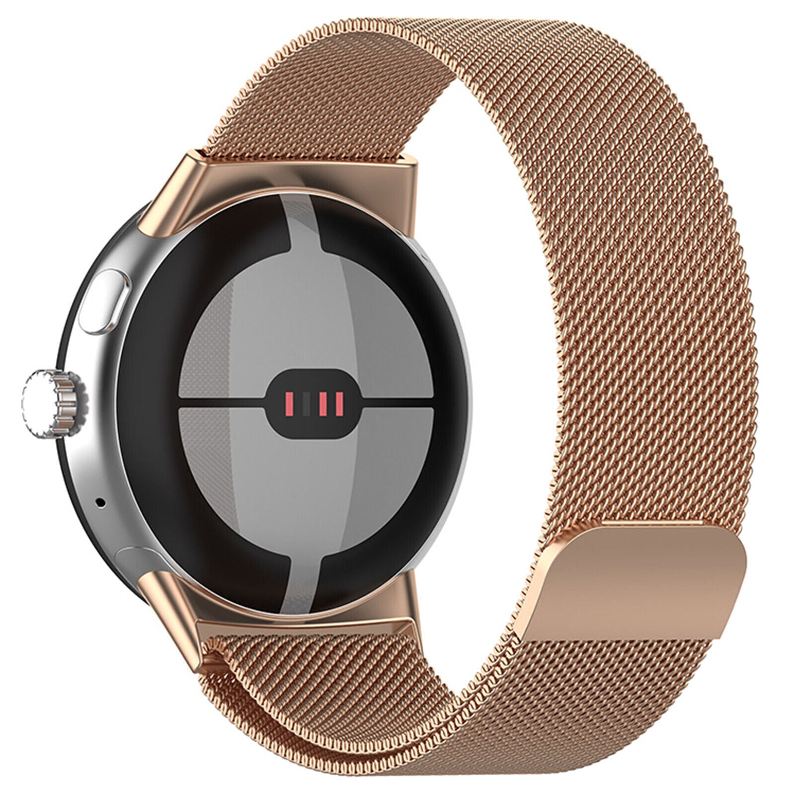 Google Pixel Watch 4 - 41mm Milanese Armband (Rose Gold)