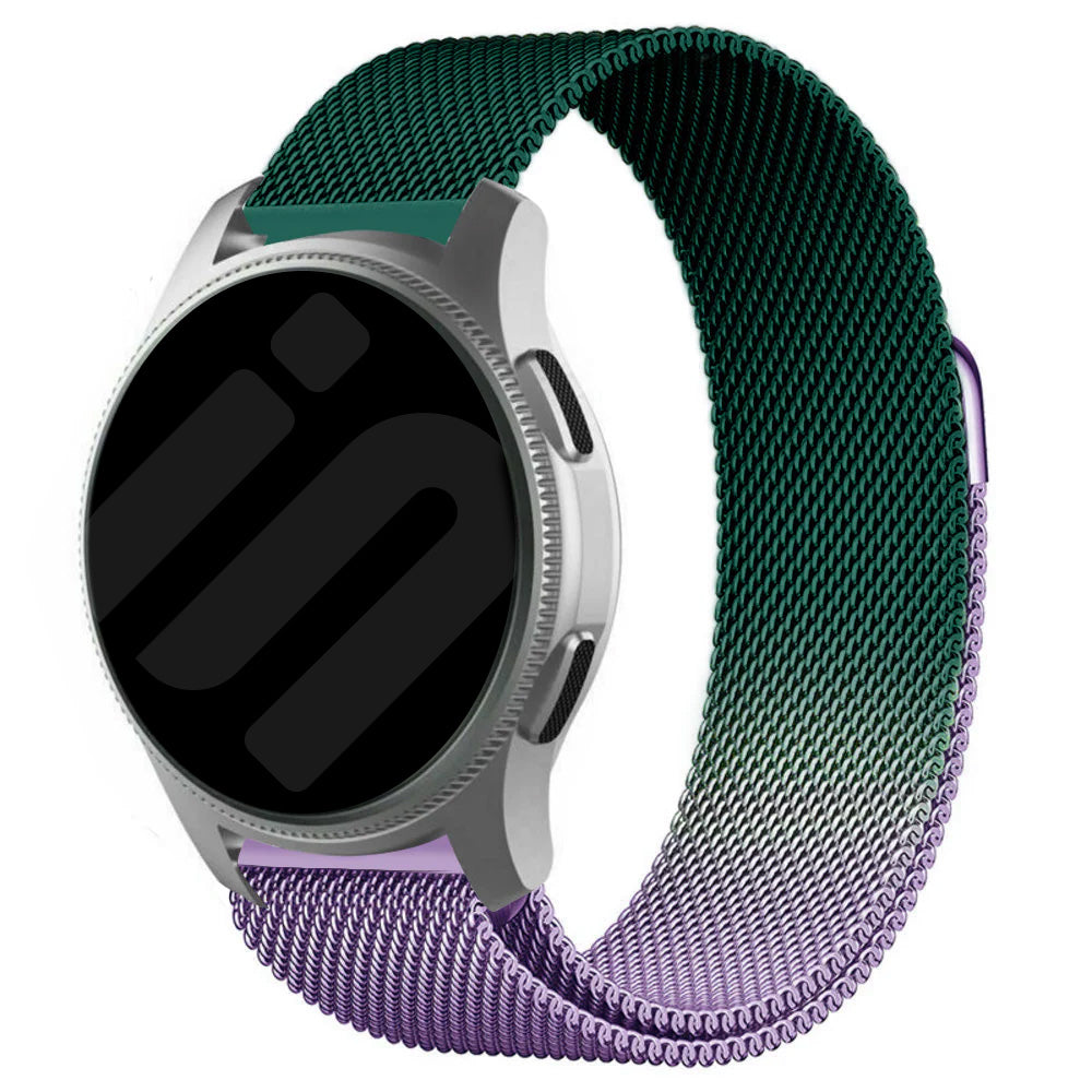 Suunto 9 Peak Milanese Armband (Lila/Grün)