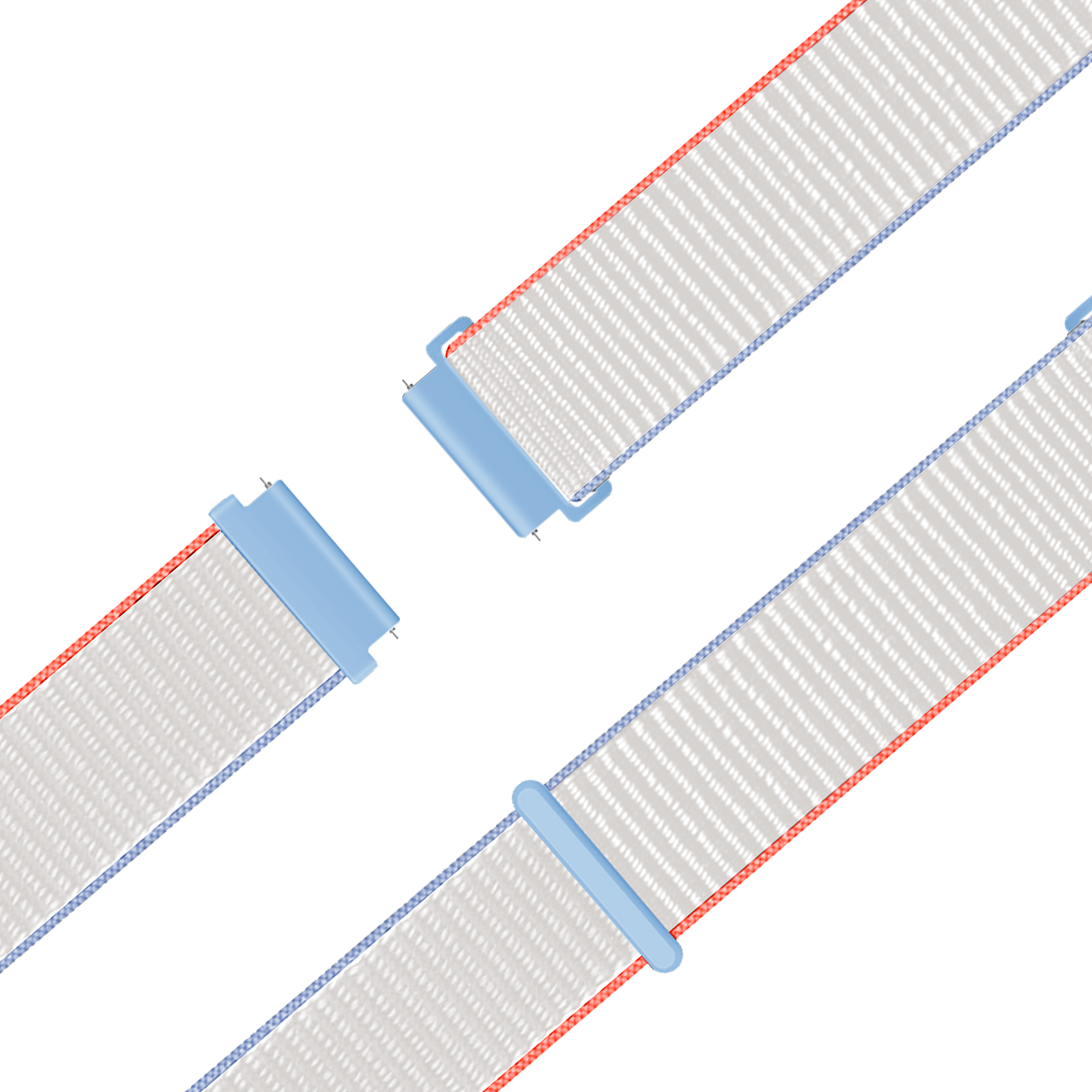Bandz Garmin Venu 4 - 41mm Nylon Loop Strap (Milk White)