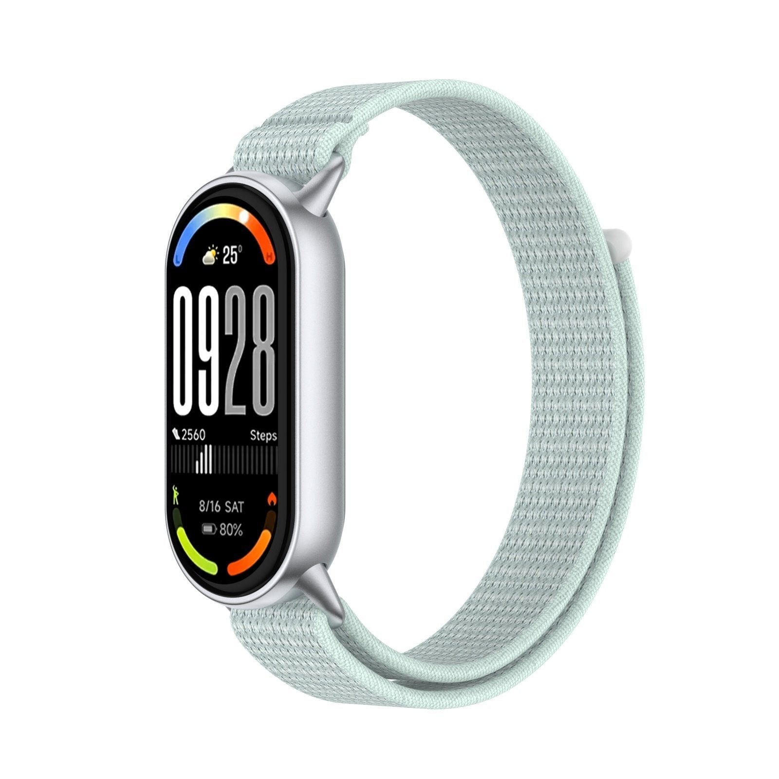 Xiaomi Smart Band 10 Modern Nylonarmband (Cyan)