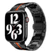 Apple Watch Steel Iron Strap (Black/Red)