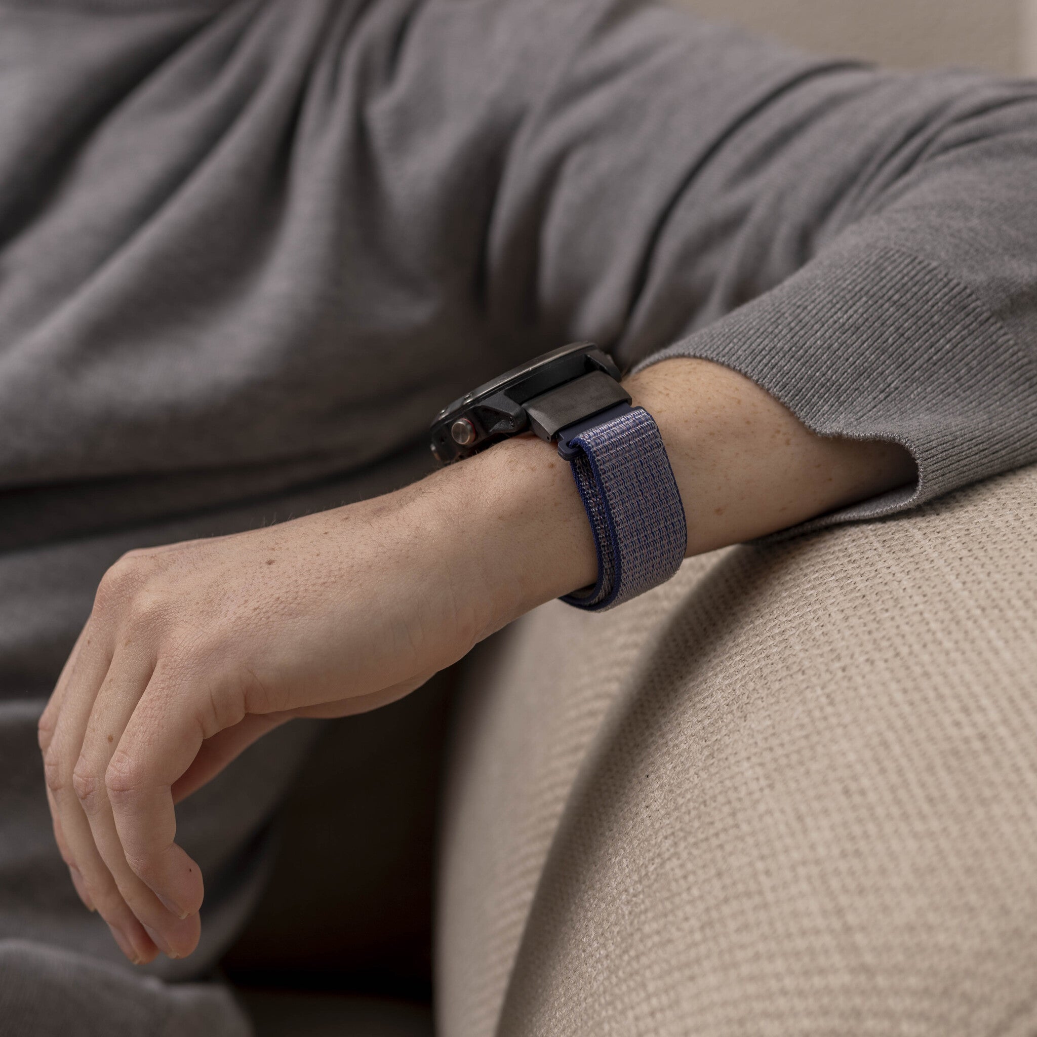 Garmin Fenix 5 / 6 Nylonarmband (Dunkelblau)