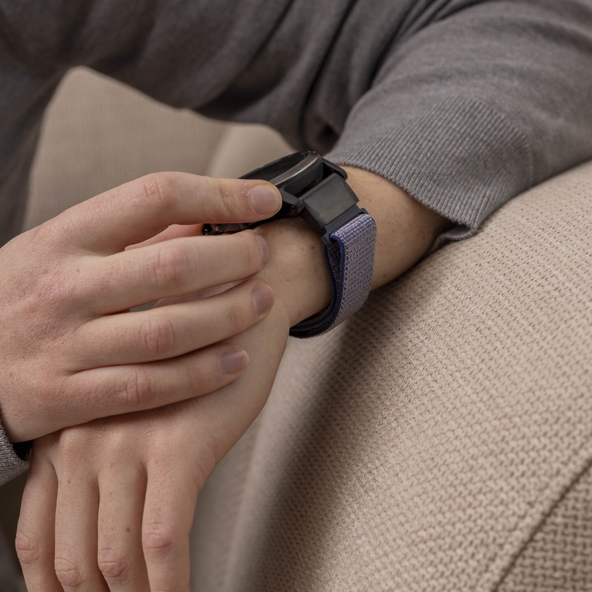 Garmin Descent MK1 Nylonarmband (Blau)