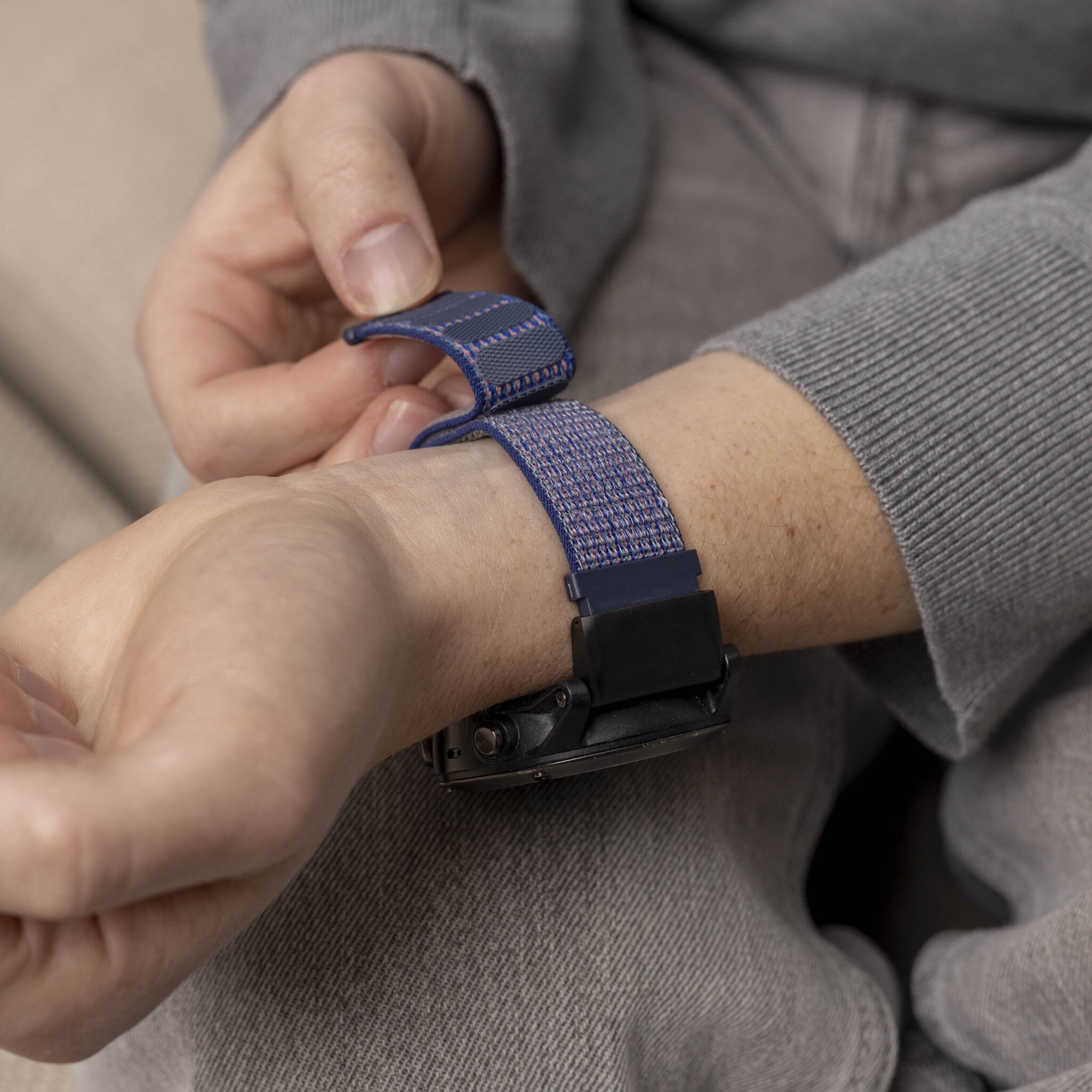 Garmin Tactix 7 Pro Nylonarmband (Blau)