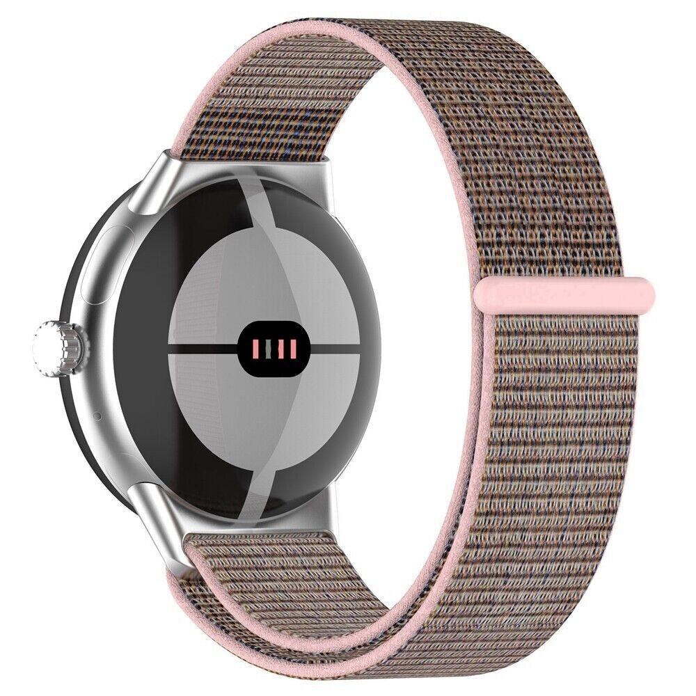 Google Pixel Watch 4 - 41mm Nylonarmband (Rosa)