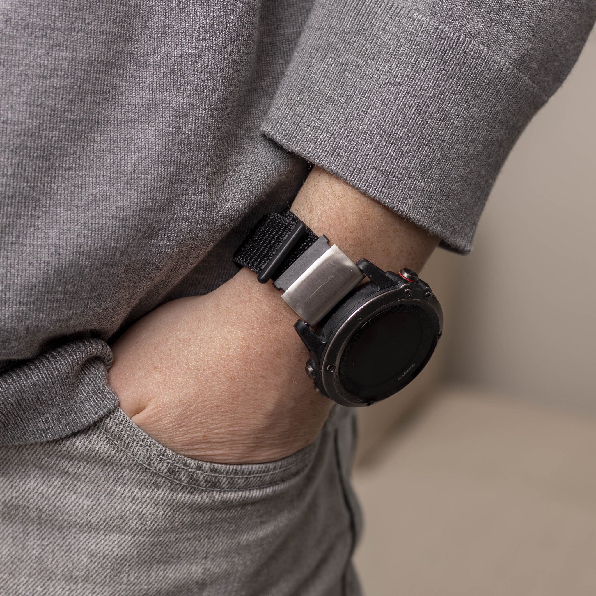 Garmin Tactix 7 Nylonarmband (Schwarz)