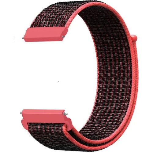 ICE Smart TKS Rectangular 1.41 Nylon Strap (Black/Coral)
