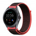 Fossil Gen 5e - 44mm Nylonarmband (Schwarz/Rot)