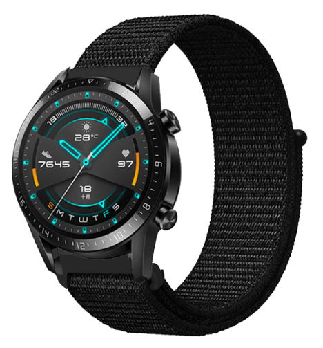 Huawei Watch GT Nylon Armband (Schwarz)