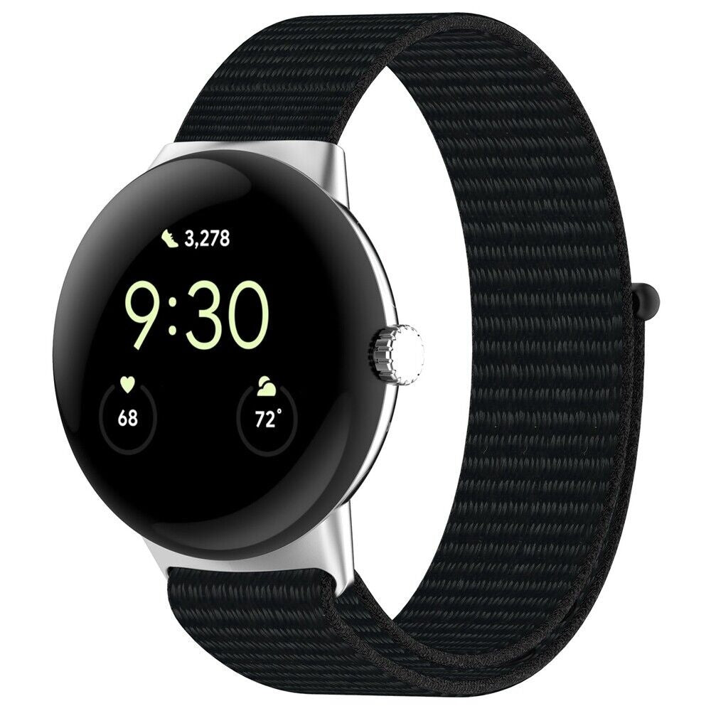 Google Pixel Watch 4 - 41mm Nylonarmband (Schwarz)