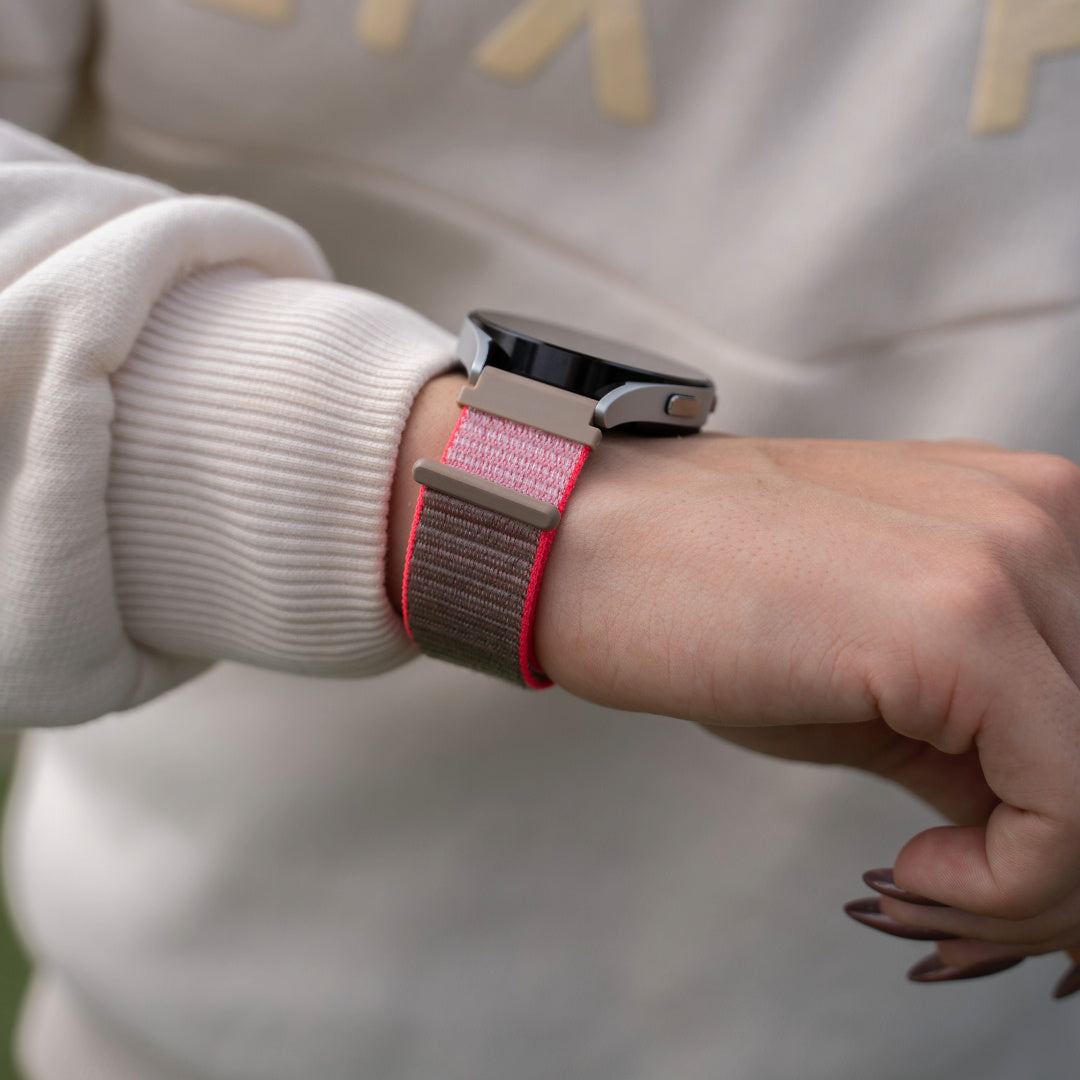 Amazfit Bip 6 Nylonarmband (Neon Pink)