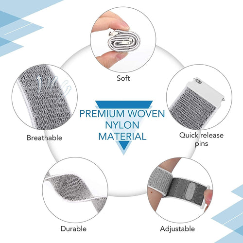 Coros Apex 46mm Nylonarmband (Grau)