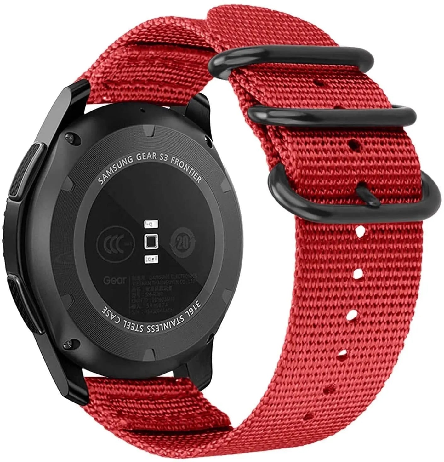 Polar Grit X2 Pro Nylon Schnallenarmband (Rot)
