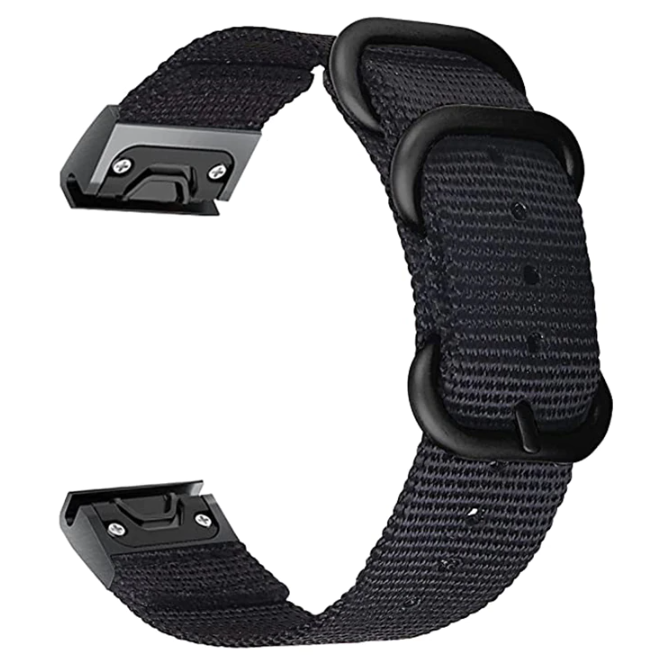 Garmin Fenix 8 Pro - 51mm Nylonarmband mit Schnalle (Schwarz)