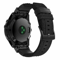 Garmin Instinct 3 - 45mm Nylon Hybrid-Armband (Schwarz)