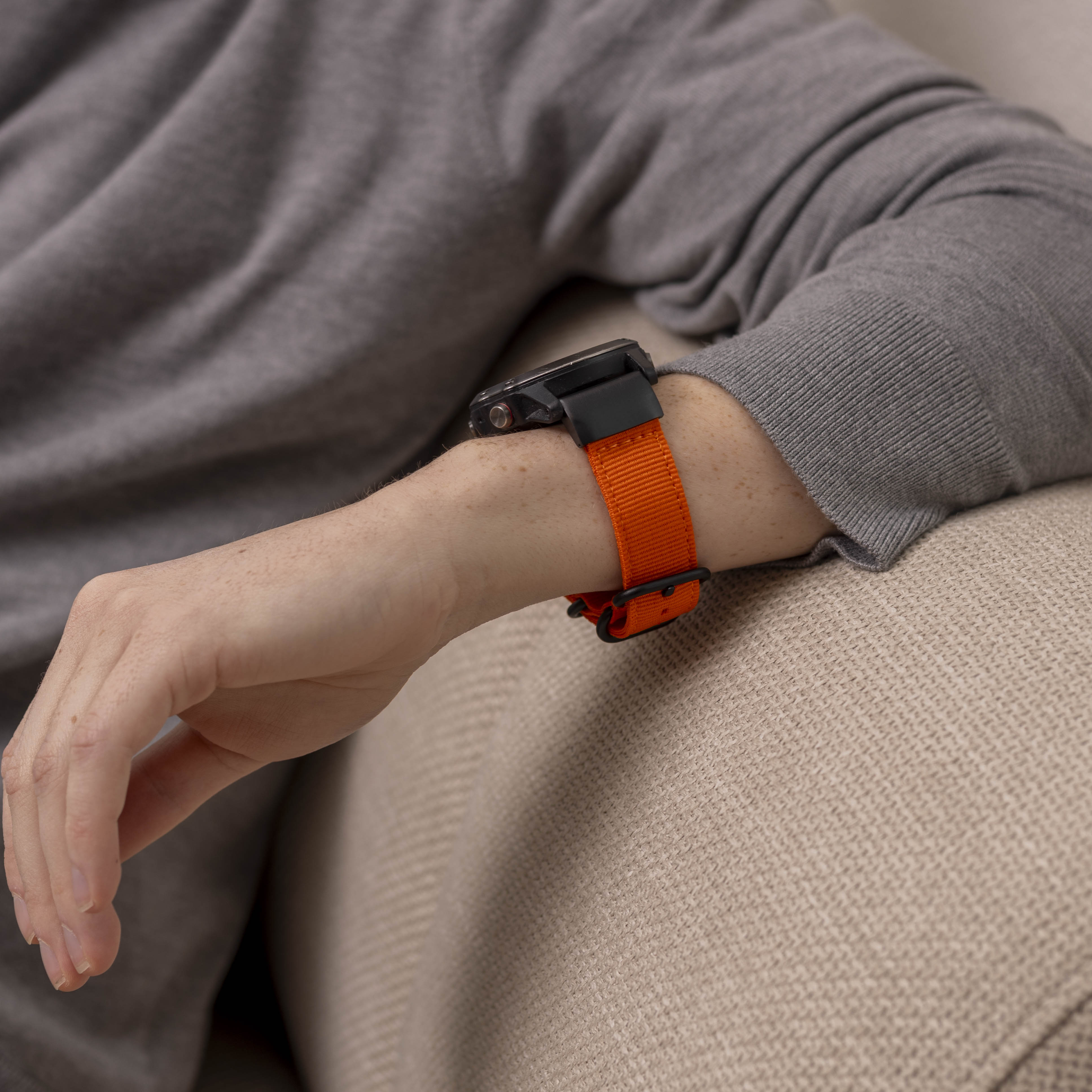 Garmin Enduro 1 / 2 / 3 Nylon Schnallenarmband (Orange)