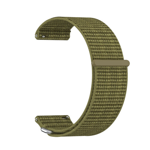 Garmin Venu X1 Nylonarmband (Olivgrün)