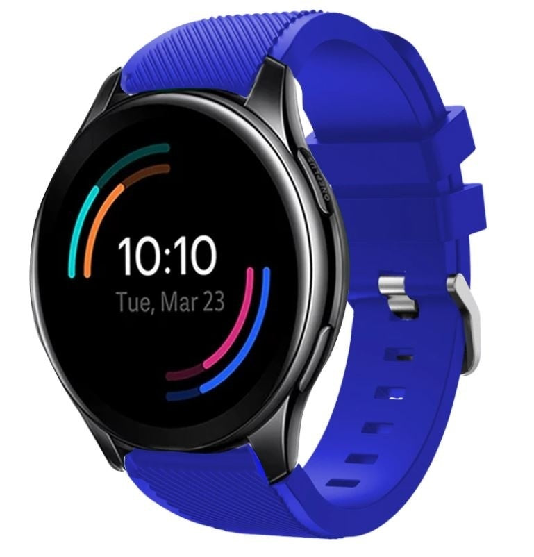 oneplus-watch-siliconen-bandje-blauw