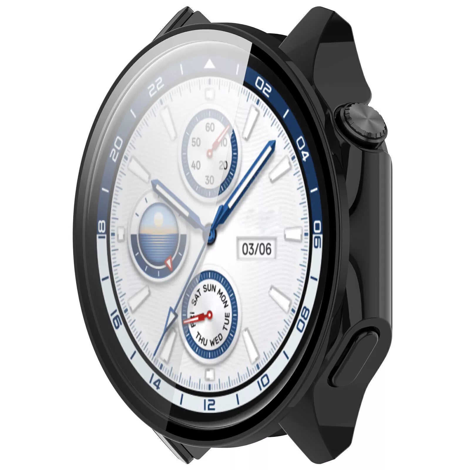 OnePlus Watch 2 Hartschale mit Glass (Schwarz)