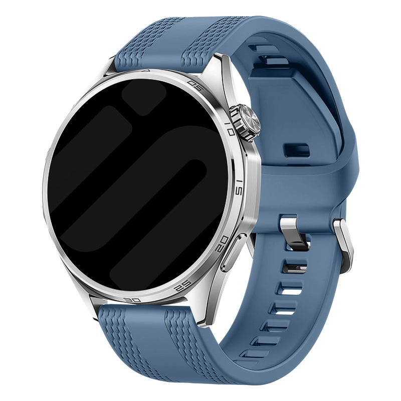 ICE Smart 2.0 Rectangular 1.96 One Push Silicone Strap (Grey-Blue)