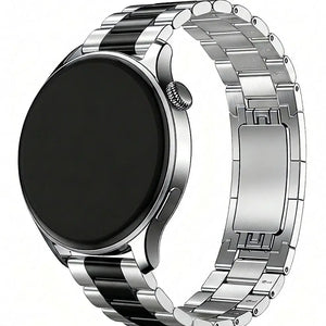 Amazfit Balance 2 One Push' Steel Strap (Silver/Black)