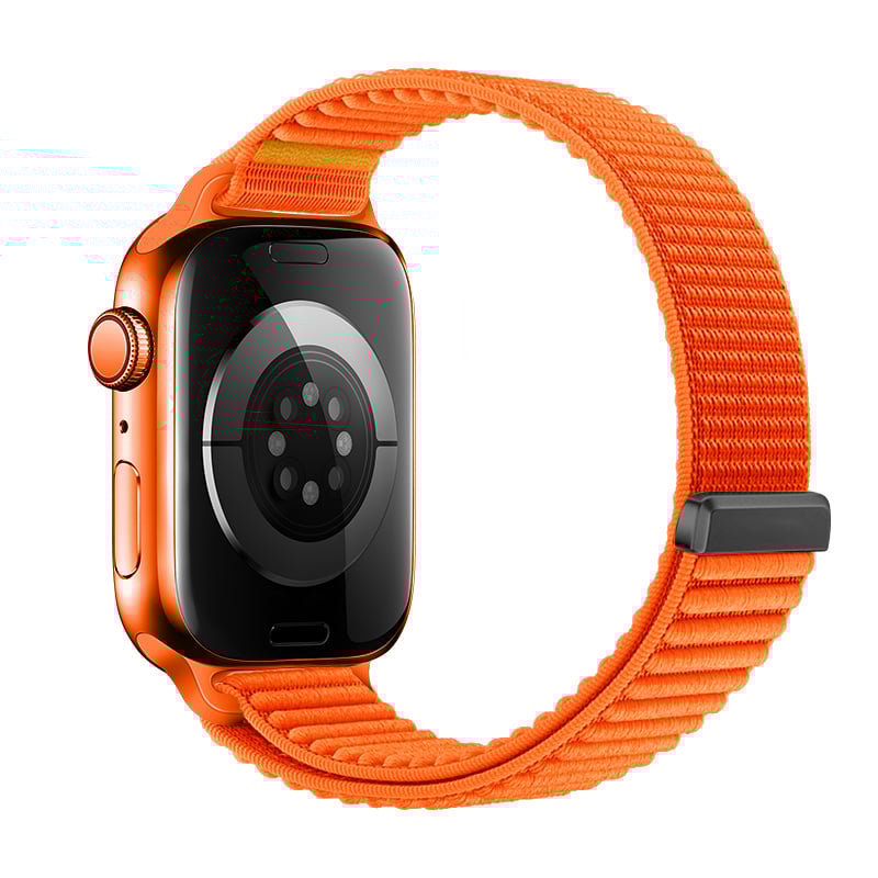 Strap-it Apple Watch Wave Nylonarmband (Orange)