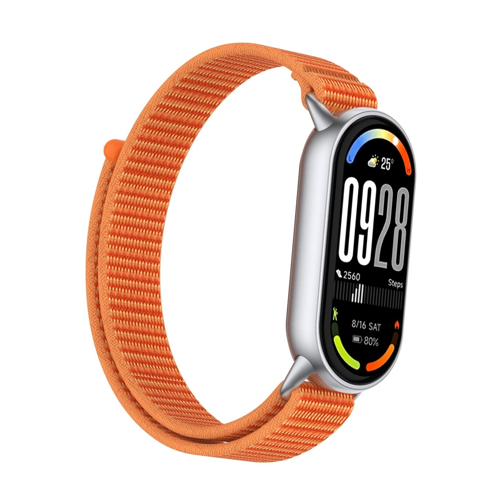 Xiaomi Smart Band 10 Modern Nylonarmband (Orange)