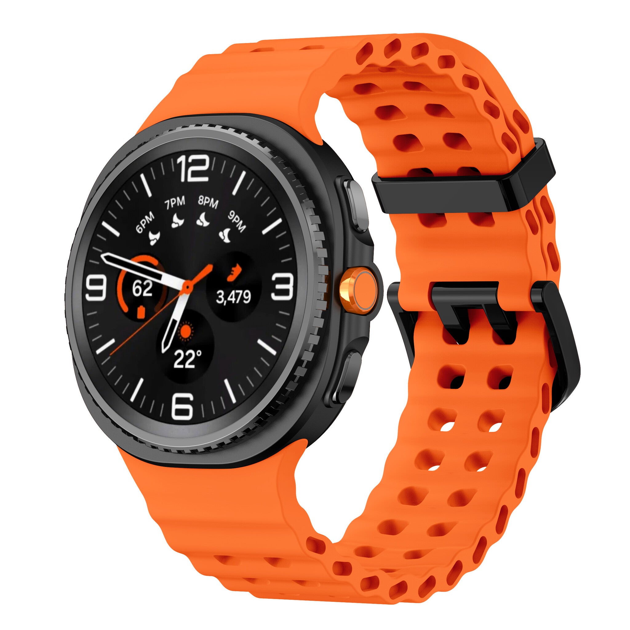Samsung Galaxy Watch 8 Classic Ocean Strap (Orange)