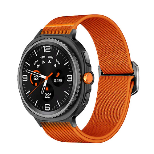 Samsung Galaxy Watch 8 - 44mm Elastisches Armband (Orange)