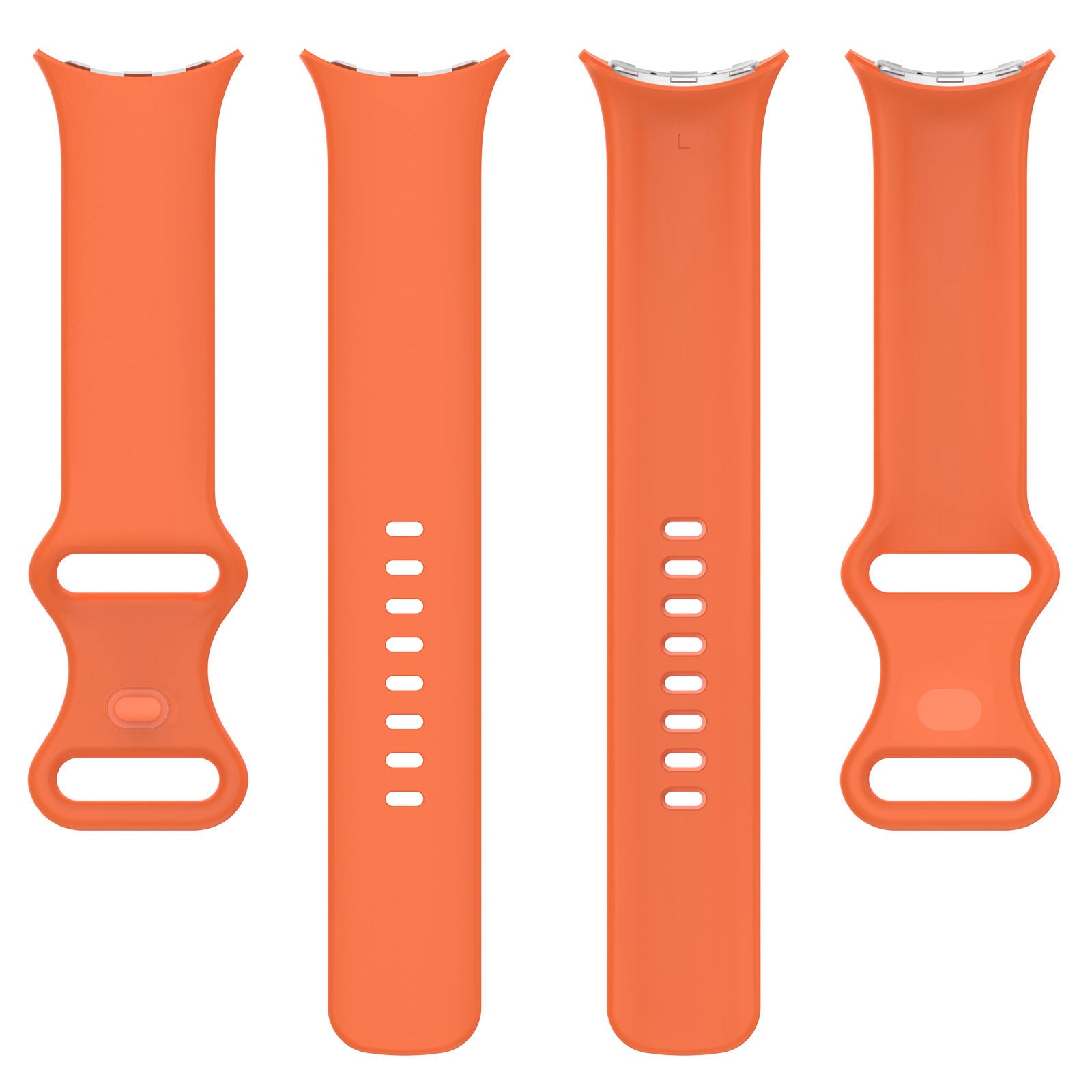 Google Pixel Watch 4 - 45mm Klassisches Silikonarmband (Orange)