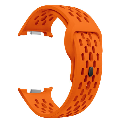 Samsung Galaxy Watch 8 Classic Silikonarmband mit Löchern (Orange)