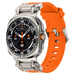 Samsung Galaxy Watch Ultra 'Explorer' TPU Armband (Orange mit Titan)