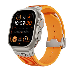 Apple Watch Liquid Elastisches Silikonband (Orange)