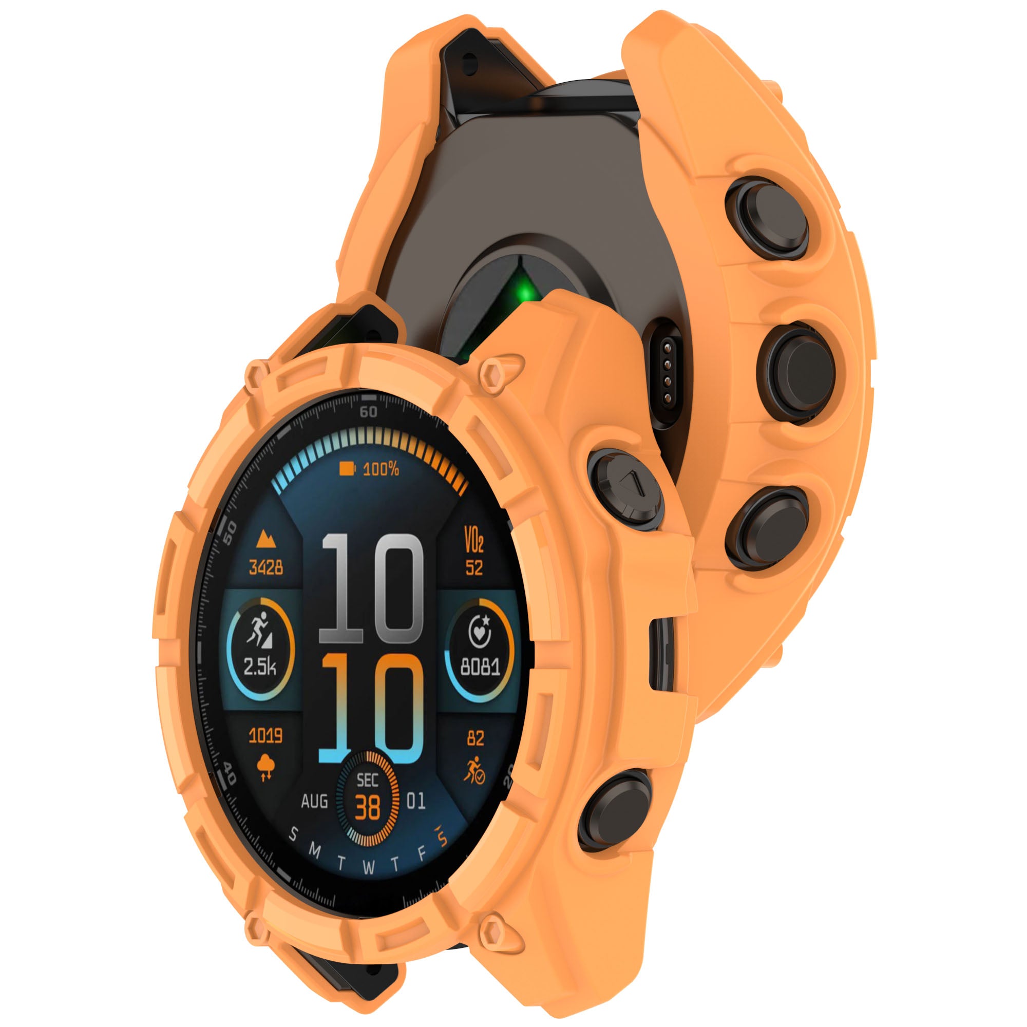 Garmin Quatix 8 - 51mm Rugged TPU Case (Orange)
