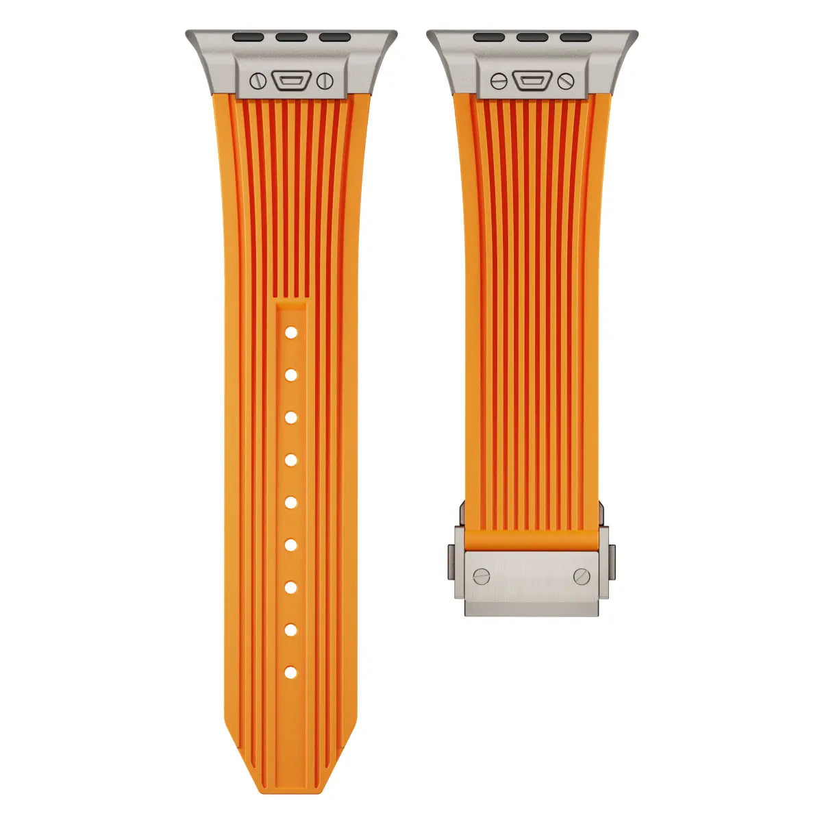Apple Watch Liquid Elastisches Silikonband (Orange)
