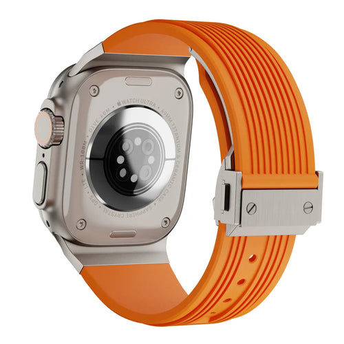 Apple Watch Liquid Elastisches Silikonband (Orange)