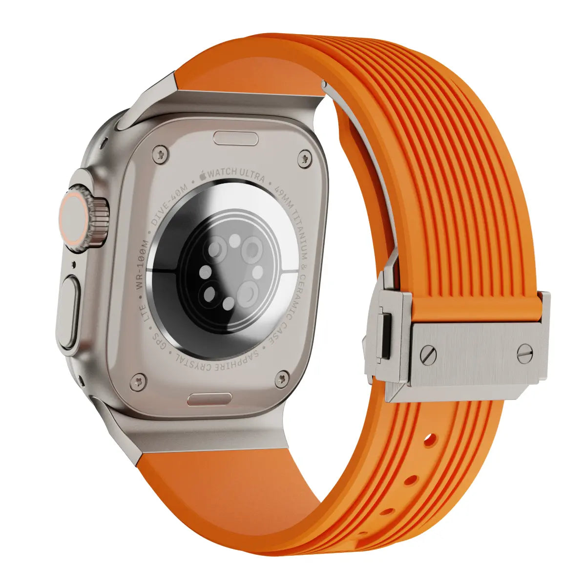 Liquid Elastic Silicone Strap, orange