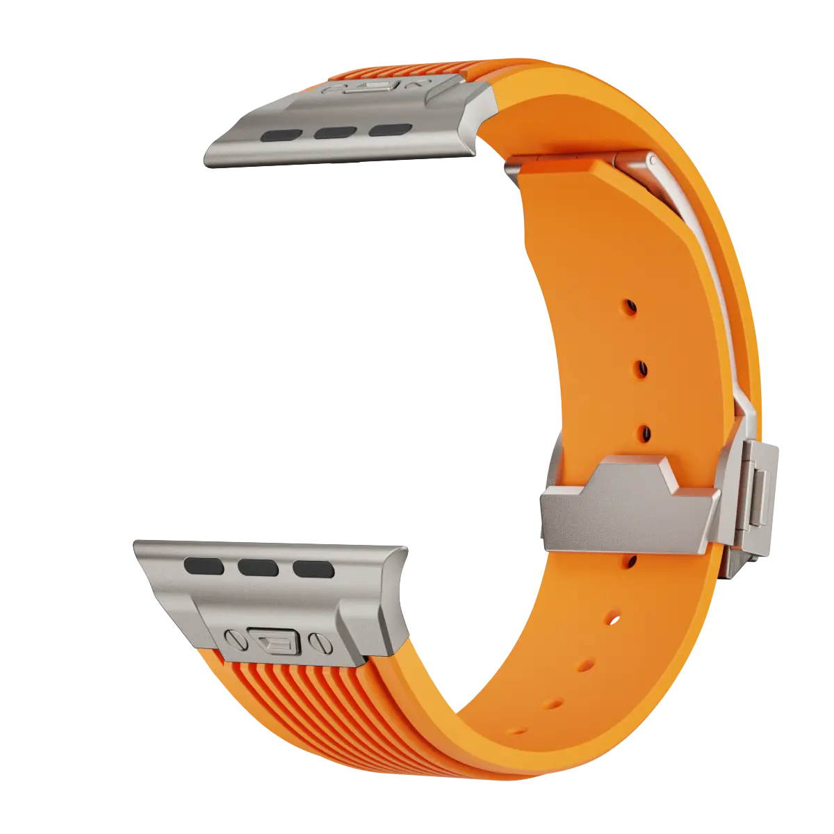 Apple Watch Liquid Elastisches Silikonband (Orange)