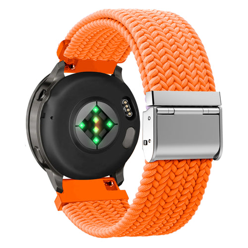 Bandz Garmin Forerunner 265 Gewebtes Nylonarmband (Orange)