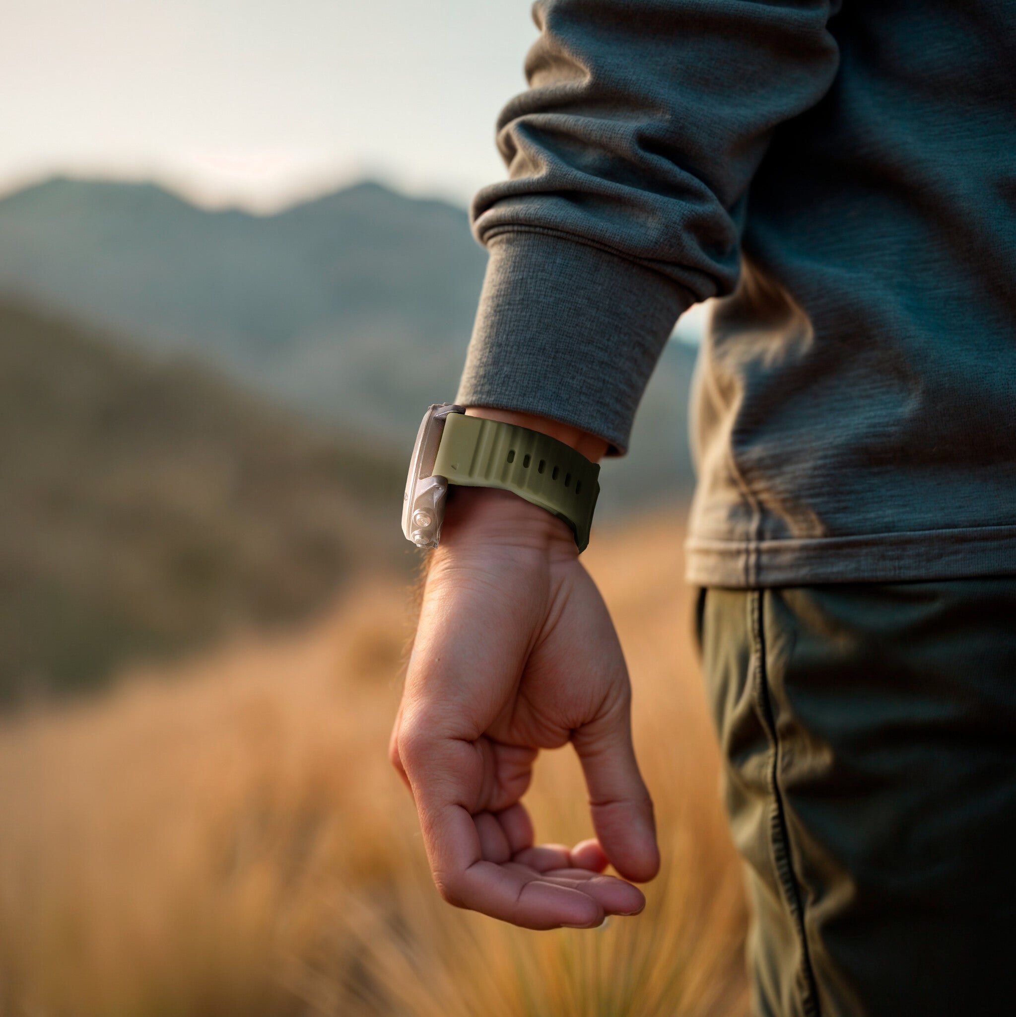 Garmin Descent MK1 Outdoor Silikonarmband (Armeegrün)