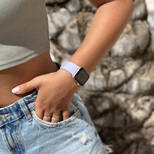 xoxo Wildhearts Apple Watch Silikonarmband (Flieder)
