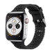 Apple Watch Silikonarmband mit Muster (Schwarz)