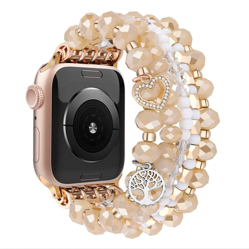 Apple Watch Perlenarmband (Roségold)
