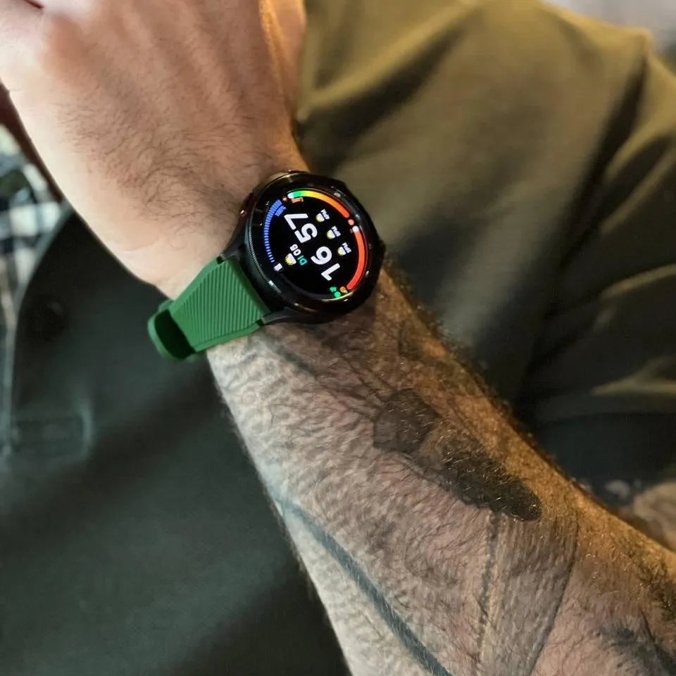 Coros Apex 46mm Twill Silicone Strap (Dark Green)