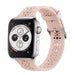 Apple Watch Silikonarmband mit Muster (Rosa)