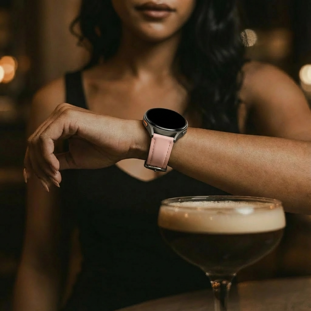 Huawei Watch GT 3 Pro 43mm Slimfit Lederarmband (Rosa)