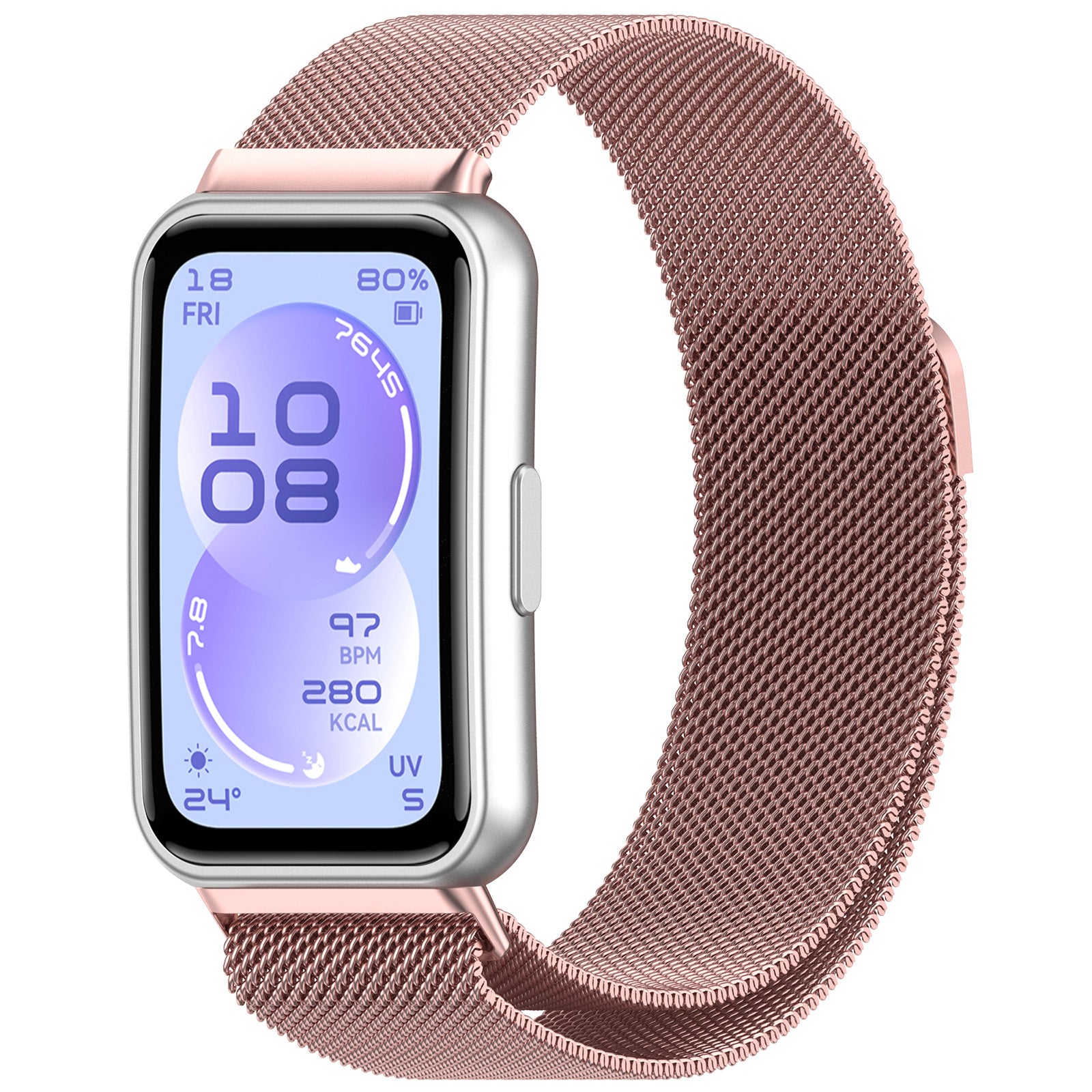 Huawei Band 11 Pro Milanese Armband (Rosa)