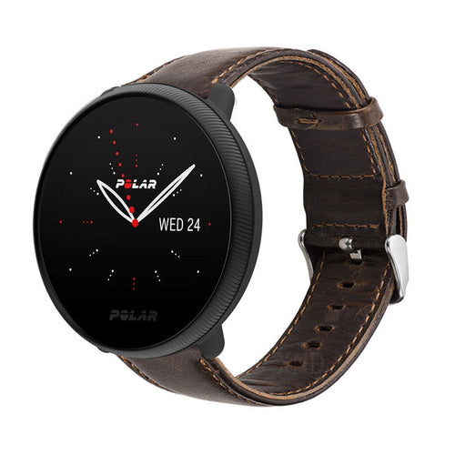 polar-ignite-2-leren-bandje-donkerbruin