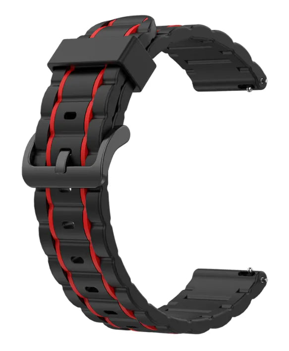 Amazfit Active Sport Buckle Strap (Black/Red)